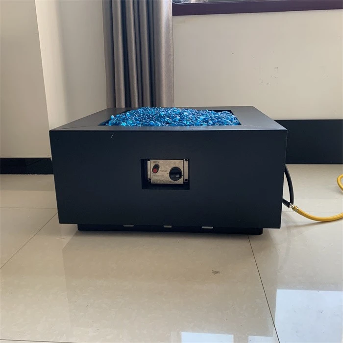 Corten Gas Fire Pit With Burner Patio Decor