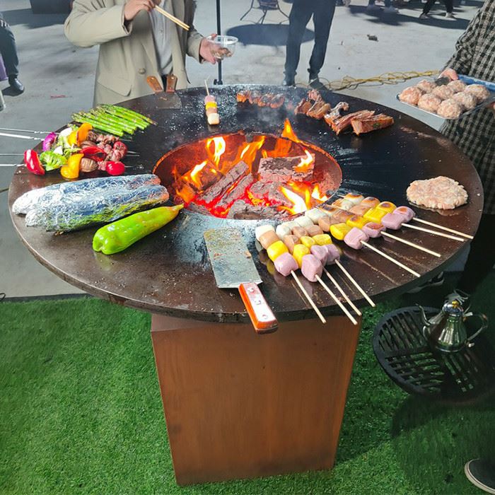 wood burning barbecue grill