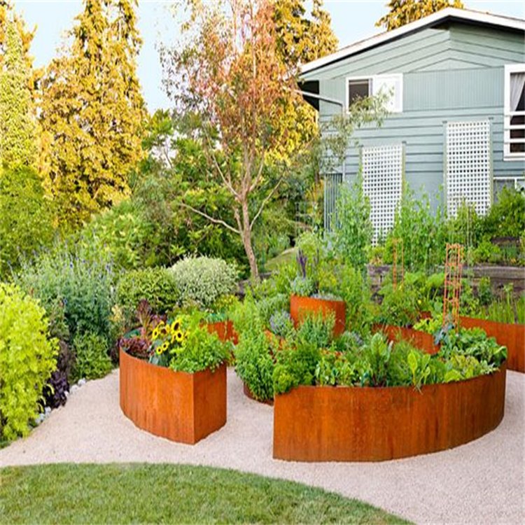 Ryðgaður Corten Garden Lawn Kant