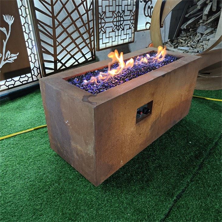 Decorative Gas Fire Pit Table With Lava Rocks