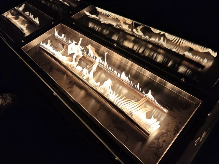 Decorative Gas Fire Pit Table With Lava Rocks